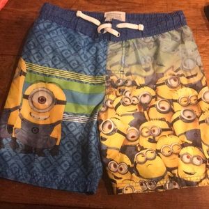 Despicable Me Sz 8 am swim trunks. Good condition